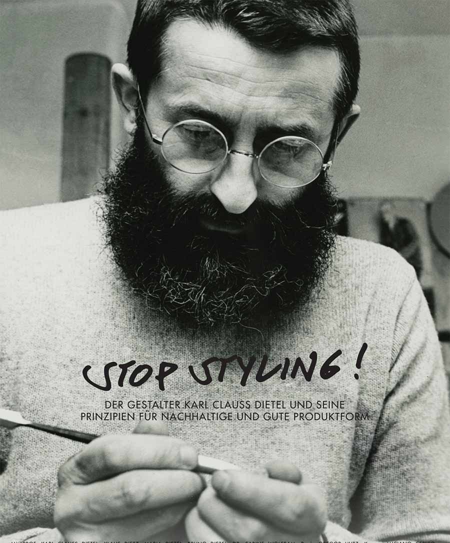 Werbeplakat für den Dokumentarfilm "Stop Styling!" über den ostdeutschen Designer  Karl Clauss Dietel. Foto: Crowdfunding-Kampagne Stop Styling!