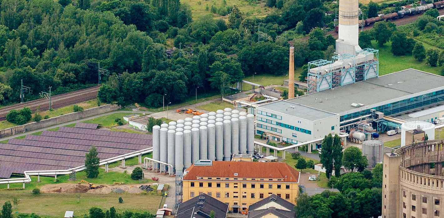 Auf dem Areal des Innovationskraftwerks Reick will die Drewag ein neue großes Kraftwerk bauen. Daher ziehen die Stadtwerke nun eine neue Stromtrasse von Reick nach Prohlis. Foto: Drewag