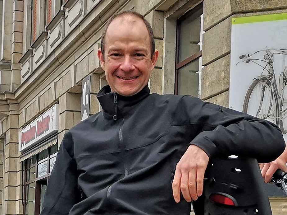 Nils Larsen vom ADFC Dresden. Foto: Heiko Weckbrodt