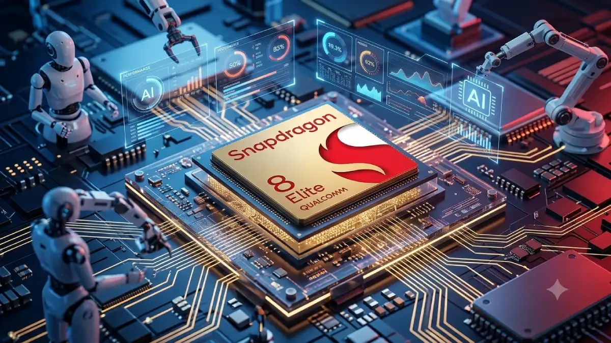 Snapdragon-Prozessor. Visualisierung: KI Gemini, Prompt: Heiko Weckbrodt