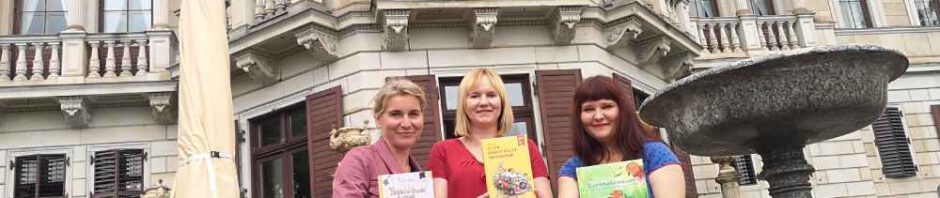 Frauke Angel, Anja Schenk und Enna Miau sind "Golden Writers". Foto: Heiko Weckbrodt